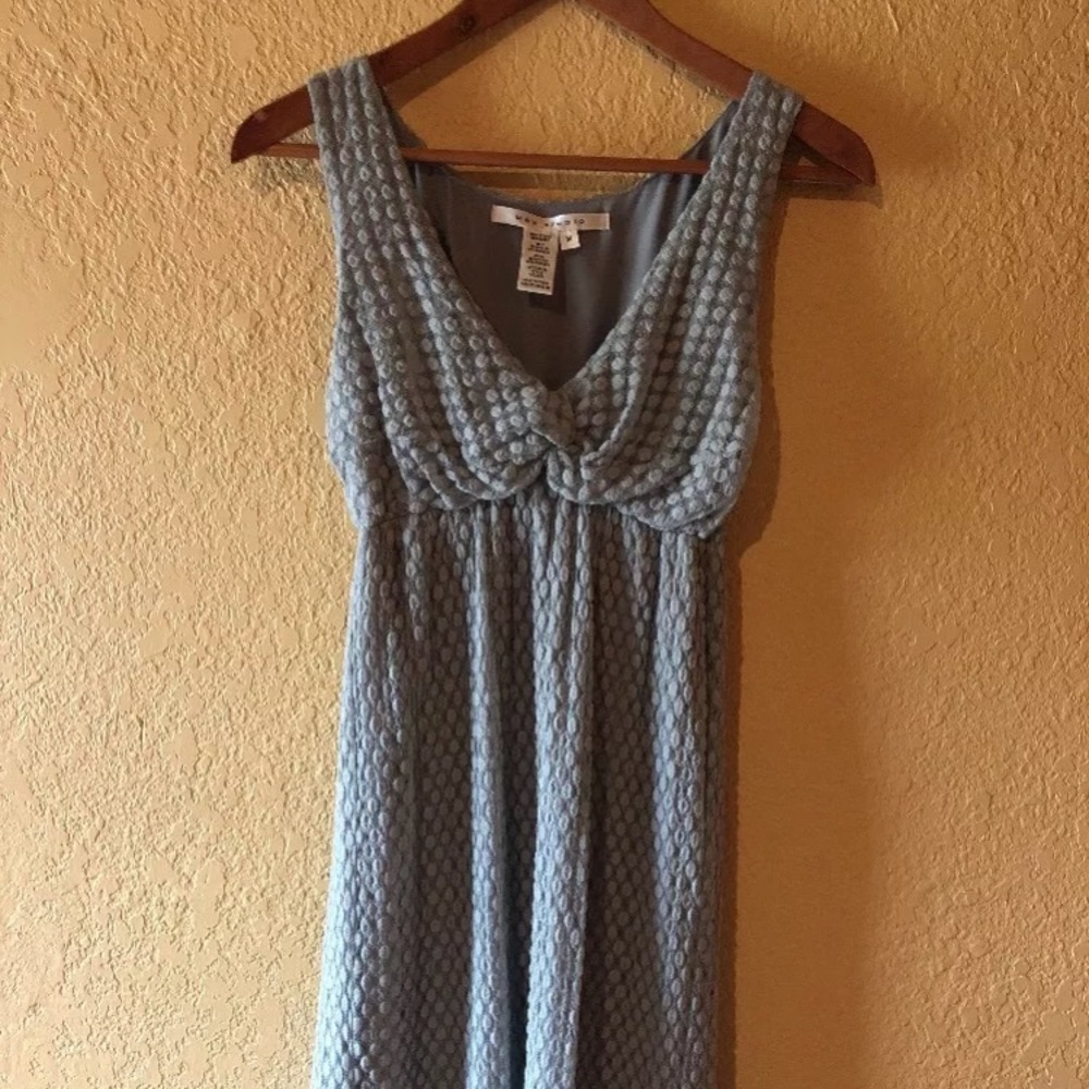 Max Studio Dress Womens Size Medium Gray Stretch